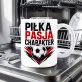 Kubek Z Nadrukiem Dla Piłkarza Prezent Dla Mężczyzny: Piłka, Pasja, Charakter Kubek Z Nadrukiem Dla Piłkarza Prezent Dla Mężczyzny: Piłka, Pasja, Charakter