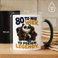 Kubek Z Nadrukiem Na 80 Urodziny Prezent Dla Mężczyzny: Panda: 80 Poziom Legendy Kubek Z Nadrukiem Na 80 Urodziny Prezent Dla Mężczyzny: Panda: 80 Poziom Legendy