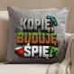 Poduszka Dekoracyjna Dla Fana Minecrafta Prezent Dla Mężczyzny: Kopię, Buduję, Śpię.