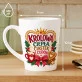 Kubek Z Nadrukiem Na Święta Prezent Dla Kobiety: Ciastek I Cudów Kubek Z Nadrukiem Na Święta Prezent Dla Kobiety: Ciastek I Cudów