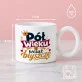 Kubek Z Okrągłym Uchem Na Złote Gody Prezent Dla Kobiety: Chibi Złota Energia Kubek Z Okrągłym Uchem Na Złote Gody Prezent Dla Kobiety: Chibi Złota Energia
