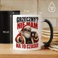 Kubek Z Nadrukiem Na Boże Narodzenie Prezent Dla Mężczyzny: Zajęty Mikołaj Kubek Z Nadrukiem Na Boże Narodzenie Prezent Dla Mężczyzny: Zajęty Mikołaj