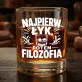 Szklanka Do Whisky Dla Znajomego Prezent Dla Mężczyzny: Najpierw Łyk, Potem Filozofia Szklanka Do Whisky Dla Znajomego Prezent Dla Mężczyzny: Najpierw Łyk, Potem Filozofia