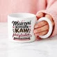 Kubek Z Okrągłym Uchem Na Dzień Matki Prezent Dla Mamy Kobiety: Mistrzyni Poranków Kubek Z Okrągłym Uchem Na Dzień Matki Prezent Dla Mamy Kobiety: Mistrzyni Poranków
