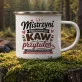 Kubek Emaliowany Na Dzień Matki Prezent Dla Mamy Kobiety: Mistrzyni Poranków Kubek Emaliowany Na Dzień Matki Prezent Dla Mamy Kobiety: Mistrzyni Poranków