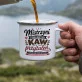 Kubek Emaliowany Na Dzień Matki Prezent Dla Mamy Kobiety: Mistrzyni Poranków Kubek Emaliowany Na Dzień Matki Prezent Dla Mamy Kobiety: Mistrzyni Poranków