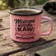 Kubek Emaliowany Na Dzień Matki Prezent Dla Mamy Kobiety: Mistrzyni Poranków Kubek Emaliowany Na Dzień Matki Prezent Dla Mamy Kobiety: Mistrzyni Poranków