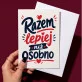 Kartka z Życzeniami Na Rocznicę Związku Na Walentynki Dla Pary: Typograficzna Miłość Kartka z Życzeniami Na Rocznicę Związku Na Walentynki Dla Pary: Typograficzna Miłość