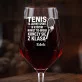 Mega Kieliszek Do Wina z Grawerem Dla Tenisisty Prezent Dla Mężczyzny: Tenis Z Klasą