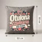 Poduszka Dekoracyjna Na Święta Prezent Dla Kobiety: Otulona Czułością Poduszka Dekoracyjna Na Święta Prezent Dla Kobiety: Otulona Czułością