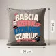 Poduszka Dekoracyjna Na Dzień Babci i Dziadka Prezent Dla Babci i Dziadka Pary: Babcia Szefuje,