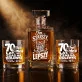 Zestaw Do Whisky Dla 70 Latka Prezent Na 70 Urodziny Dla Mężczyzny: Dojrzały Dowcip