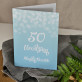50 urodziny brokat - kartka z życzeniami