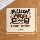 Podkładka Pod Myszkę Dla Psiarza Prezent Dla Mężczyzny: Mój Szef Merda Ogonem Podkładka Pod Myszkę Dla Psiarza Prezent Dla Mężczyzny: Mój Szef Merda Ogonem