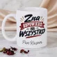 Zestaw Prezenowy z Kubkiem Na Dzień Nauczyciela Dla Nauczyciela Mężczyzny: Zna Odpowiedź Na Wszystko