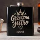 Piersiówka Z Grawerem Na Mikołajki Prezent Dla Kobiety: Grzeczna Jutro - Piersiówka Z Grawerem Na Mikołajki Prezent Dla Kobiety: Grzeczna Jutro -