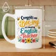 Kubek Z Nadrukiem Dla Nauczyciela Angielskiego Prezent Dla Mężczyzny: Bee-Ing An Amazing Teacher Kubek Z Nadrukiem Dla Nauczyciela Angielskiego Prezent Dla Mężczyzny: Bee-Ing An Amazing Teacher