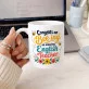 Kubek Z Nadrukiem Dla Nauczyciela Angielskiego Prezent Dla Mężczyzny: Bee-Ing An Amazing Teacher Kubek Z Nadrukiem Dla Nauczyciela Angielskiego Prezent Dla Mężczyzny: Bee-Ing An Amazing Teacher