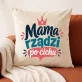 Poduszka Dekoracyjna Na Dzień Mamy Prezent Dla Mamy Kobiety: Cicha Królowa Domu Poduszka Dekoracyjna Na Dzień Mamy Prezent Dla Mamy Kobiety: Cicha Królowa Domu