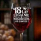 Kieliszek Do Wina Na 18 Urodziny Prezent Dla Kobiety: 18 Lat Legalnie Niegrzeczna