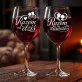 Dwa Kieliszki Do Wina Dla Państwa Młodych Prezent Na Ślub Dla Pary: Kieliszki Para Młoda