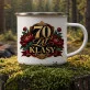 Kubek Emaliowany Na 70 Urodziny Kobiety Prezent Na 70 Urodziny Dla Kobiety: 70 Lat Klasy