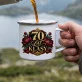 Kubek Emaliowany Na 70 Urodziny Kobiety Prezent Na 70 Urodziny Dla Kobiety: 70 Lat Klasy