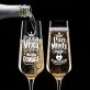 Dwa Kieliszki Do Szampana Dla Pary Młodej Prezent Na Ślub Dla Pary: Duet Nowożeńców Dwa Kieliszki Do Szampana Dla Pary Młodej Prezent Na Ślub Dla Pary: Duet Nowożeńców