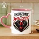 Kubek Z Nadrukiem Dla Boksera Prezent Dla Mężczyzny: Urodzony By Walczyć Kubek Z Nadrukiem Dla Boksera Prezent Dla Mężczyzny: Urodzony By Walczyć