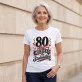 Koszulka Damska Biała Na 80 Prezent Dla Kobiety: Retro Elegancja