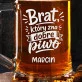 Kufel Personalizowany z Grawerem Na 18 Dla Brata Prezent: Braterski Toast