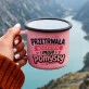 Kubek Emaliowany Na Dzień Matki Prezent Dla Mamy Kobiety: Humorystyczna Mama Kubek Emaliowany Na Dzień Matki Prezent Dla Mamy Kobiety: Humorystyczna Mama