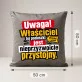 Poduszka Dekoracyjna Dla Partnera Prezent Na Walentynki Dla Mężczyzny: Uwaga! Właściciel