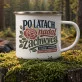 Kubek Emaliowany Na 35 Lecie Ślubu Prezent Na Walentynki Dla Kobiety: Retro Kwiatowa Elegancja Kubek Emaliowany Na 35 Lecie Ślubu Prezent Na Walentynki Dla Kobiety: Retro Kwiatowa Elegancja