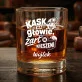 Szklanki Do Whisky z Grawerem Na Barbórkę Prezent Dla Górnika Mężczyzny: Kask Na Głowie, Żart W Szklanki Do Whisky z Grawerem Na Barbórkę Prezent Dla Górnika Mężczyzny: Kask Na Głowie, Żart W