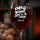 Kieliszek Do Wina z Grawerem Na Barbórkę Prezent Dla Górnika Mężczyzny: Kask Na Głowie, Żart W