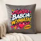 Poduszka Dekoracyjna Na Dzień Babci Prezent Dla Babci Kobiety: Turbo Babcia Wymiata! Poduszka Dekoracyjna Na Dzień Babci Prezent Dla Babci Kobiety: Turbo Babcia Wymiata!