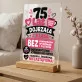 Druk Na Szkle Na 75 Urodziny Prezent Dla Kobiety: Dojrzała 75 Lat Z Klasą