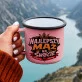Kubek Emaliowany Dla Męża Prezent Na Rocznicę Ślubu Dla Mężczyzny: Męska Duma Kubek Emaliowany Dla Męża Prezent Na Rocznicę Ślubu Dla Mężczyzny: Męska Duma