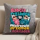 Poduszka Dekoracyjna Na Dzień Dziadka i Babci Prezent Dla Pary: Babcia I Dziadek -