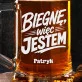 Kufel Personalizowany Dla Biegacza Prezent Dla Mężczyzny: Biegnę, Więc Jestem Kufel Personalizowany Dla Biegacza Prezent Dla Mężczyzny: Biegnę, Więc Jestem