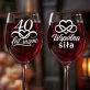 Dwa Kieliszki Do Wina Na 40 Rocznicę Ślubu Prezent Dla Pary: Duet 40 Lat Razem