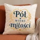 Poduszka Dekoracyjna Na Złote Gody Prezent Dla Mężczyzny: Emblemat Półwiecza Poduszka Dekoracyjna Na Złote Gody Prezent Dla Mężczyzny: Emblemat Półwiecza