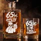 Zestaw Do Whisky Na 65 Urodziny Prezent Dla Mężczyzny: 65 Lat, Dalej Lej