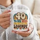 Kubek Z Nadrukiem Dla 40 Latka Prezent Na 40 Urodziny Dla Mężczyzny: 40 To Poziom Legendy Retro Kubek Z Nadrukiem Dla 40 Latka Prezent Na 40 Urodziny Dla Mężczyzny: 40 To Poziom Legendy Retro
