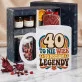 Zestaw Prezenowy Z Kubkiem Dla 40 Latka Na 40 Urodziny: 40 To Poziom Legendy Retro Zestaw Prezenowy Z Kubkiem Dla 40 Latka Na 40 Urodziny: 40 To Poziom Legendy Retro