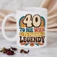 Zestaw Prezenowy Z Kubkiem Dla 40 Latka Na 40 Urodziny: 40 To Poziom Legendy Retro Zestaw Prezenowy Z Kubkiem Dla 40 Latka Na 40 Urodziny: 40 To Poziom Legendy Retro