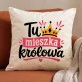 Poduszka Dekoracyjna Na Nowy Dom Prezent Dla Kobiety: Domowa Królowa Poduszka Dekoracyjna Na Nowy Dom Prezent Dla Kobiety: Domowa Królowa