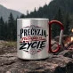 Kubek Metalowy z Karabińczykiem Dla Lekarza Prezent Dla Mężczyzny: Medyczna Elegancja Kubek Metalowy z Karabińczykiem Dla Lekarza Prezent Dla Mężczyzny: Medyczna Elegancja