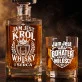 Zestaw Do Whisky Na Pierwszą Rocznicę Związku Prezent Na Walentynki Dla Mężczyzny: Jam Jest Król Whisky I Serca